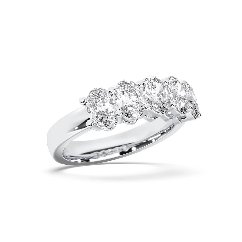 OVAL 5-STONE RING