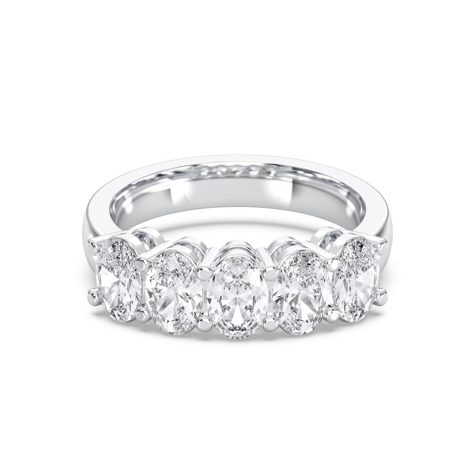 OVAL 5-STONE RING