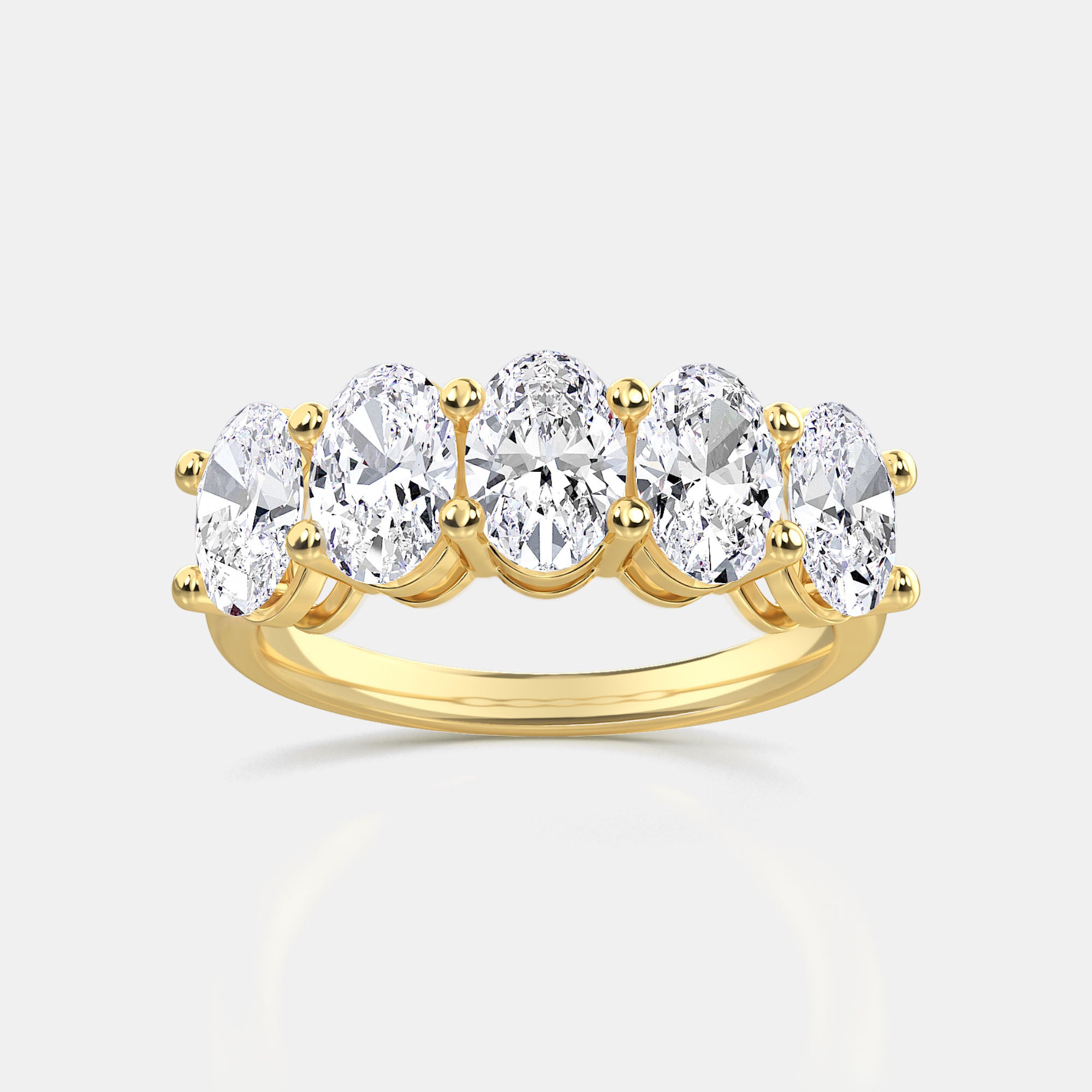 OVAL 5-STONE RING