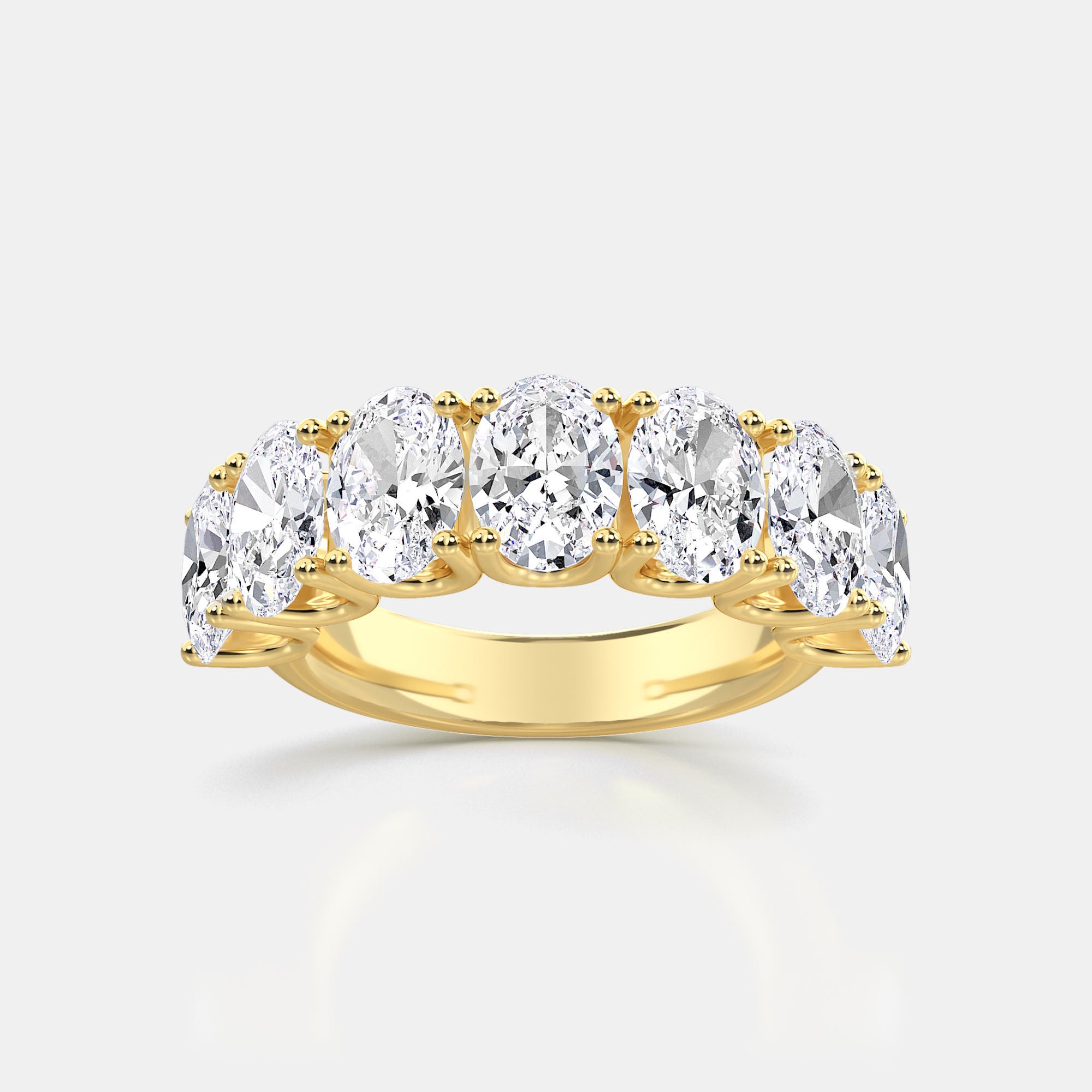 OVAL 7-STONE RING