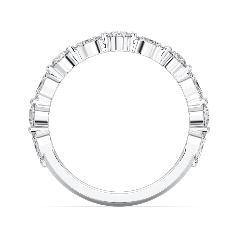MARQUISE AND ROUND ETERNITY RING