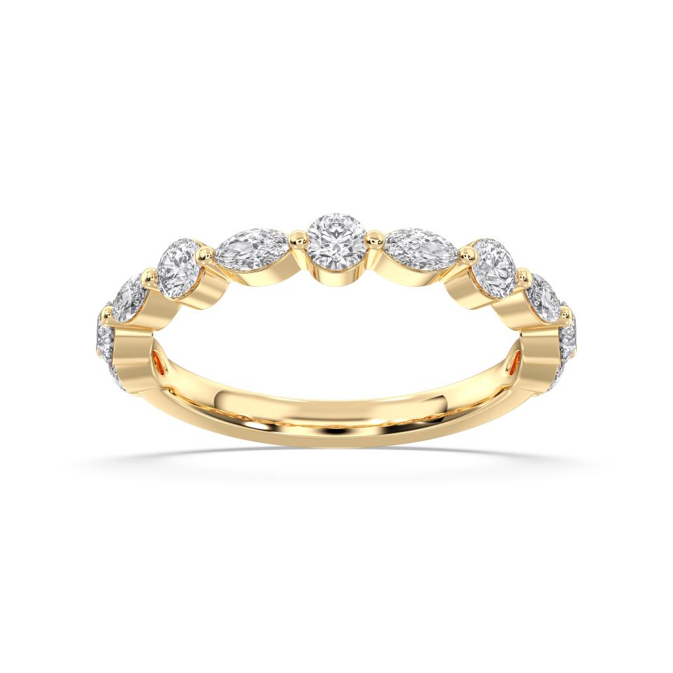 MARQUISE AND ROUND ETERNITY RING