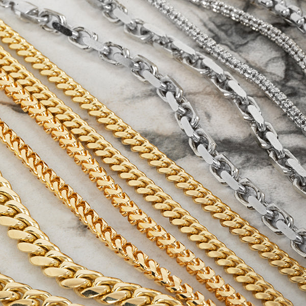 Gold Chain 585 White Gold Price Per Gram 18kgp White Gold Jewelry