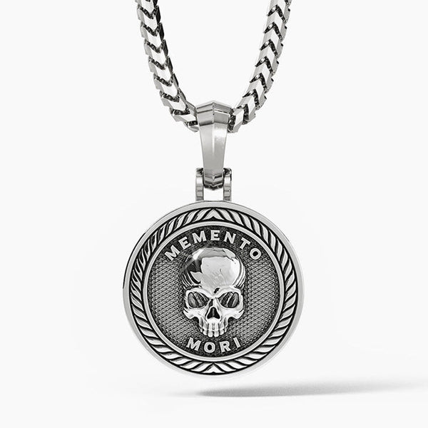 Memento Mori, Platinum Skull Pendant