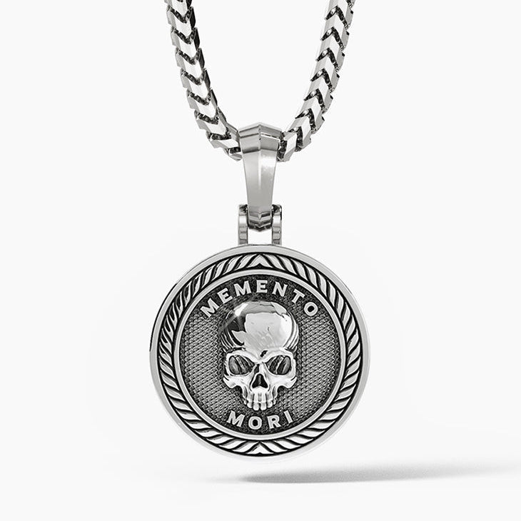 Memento Mori, Platinum Skull Pendant