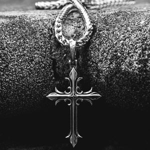 Silver Cross Necklace for Men