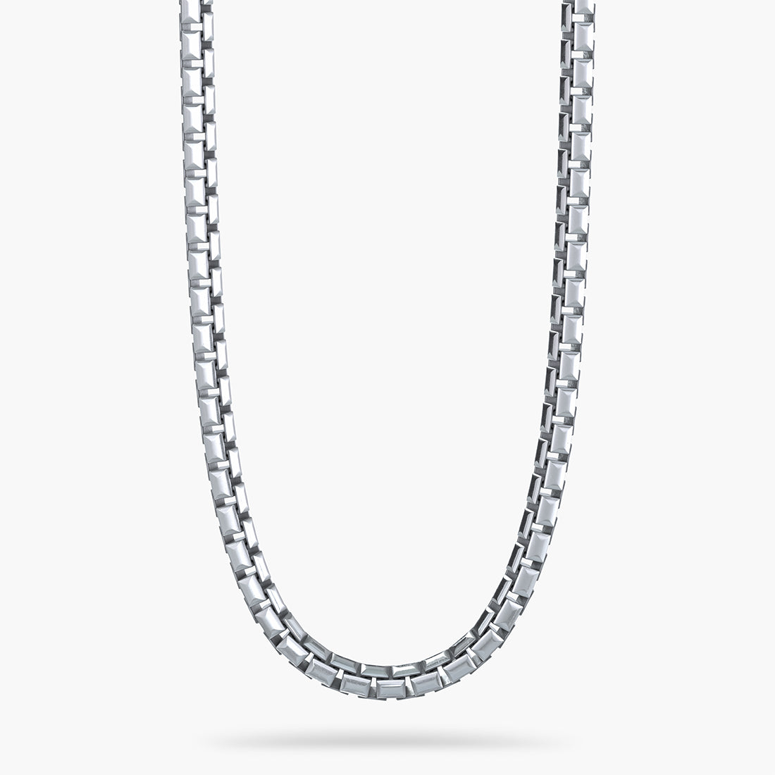 3.3mm GEOLUX, Silver Round Box Chain