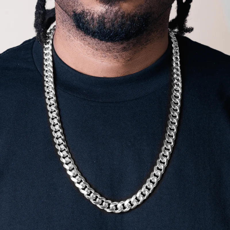 Silver Miami Cuban Chain 13mm