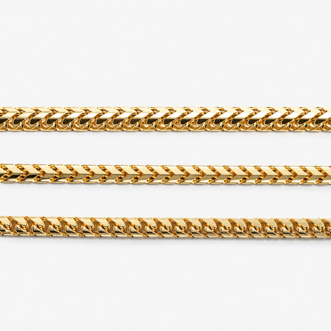 4mm Franco Chain, 14k Yellow Gold