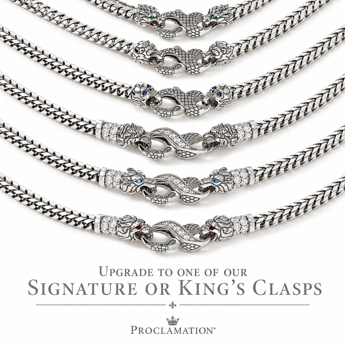 4mm Diamond Cut Franco Chain, Platinum