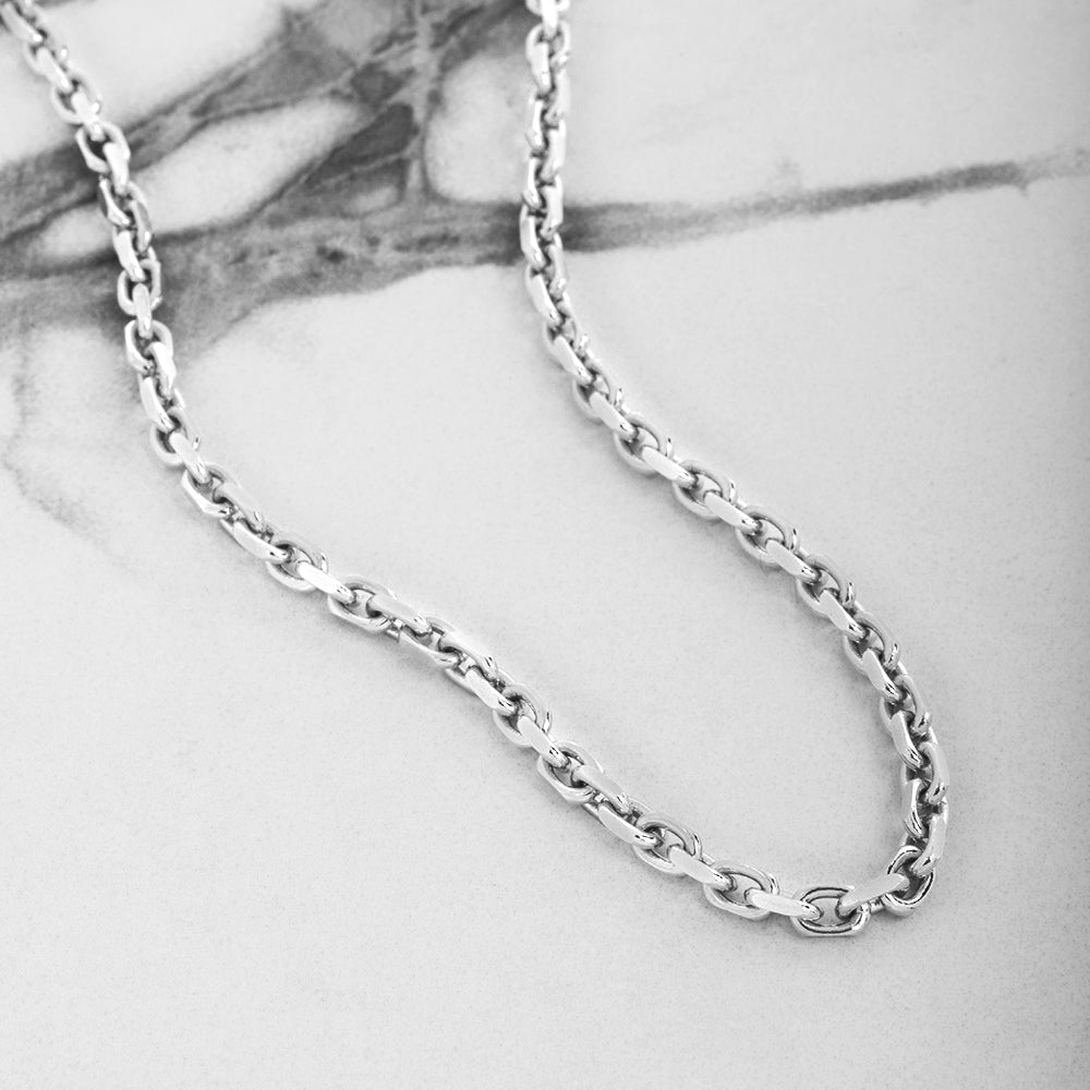 3mm Platinum Hermes Heavy Link Chain | Proclamation Jewelry