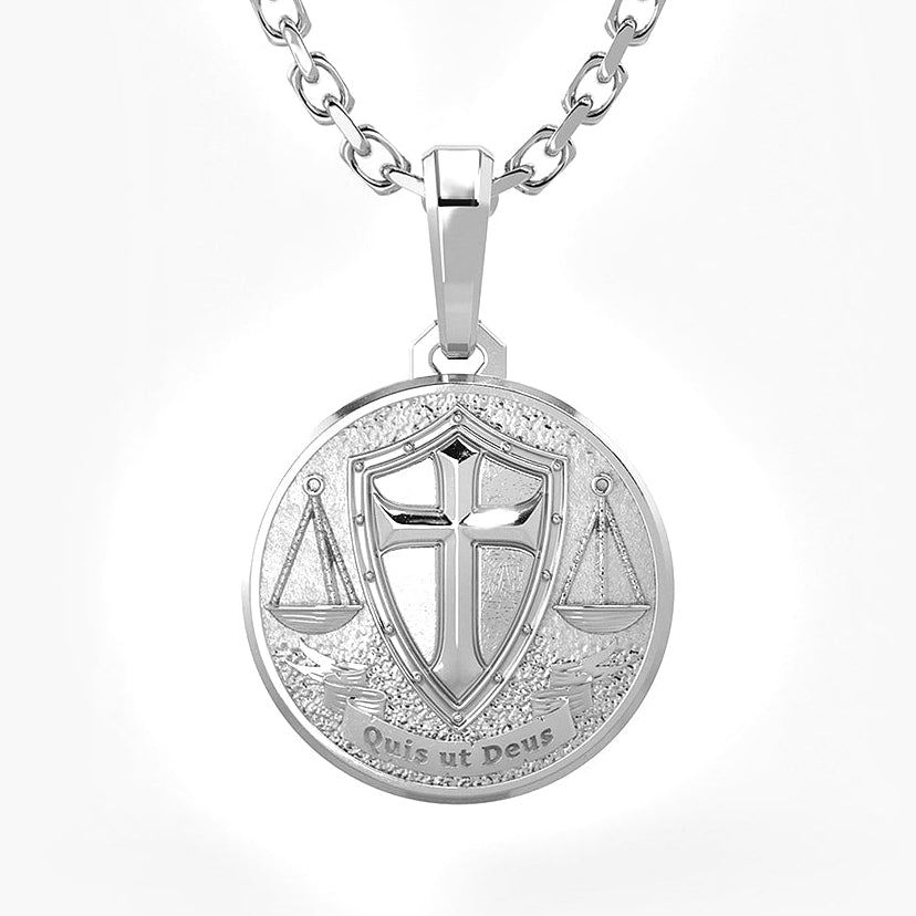 カツルミ　Pray Platinum Saint Michael Pendant 
