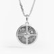 Stoic 4 Virtues, Platinum Pendant