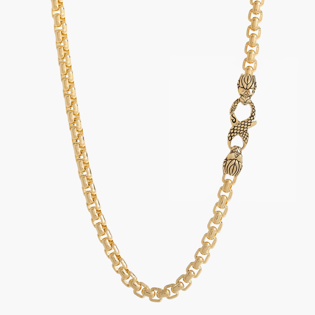Rope Chain 20 Inch Gold Box Chain 3mm Round Box Chain, 14k