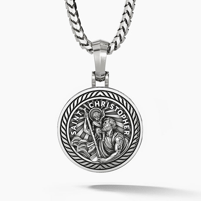 Saint Christopher, Silver Pendant