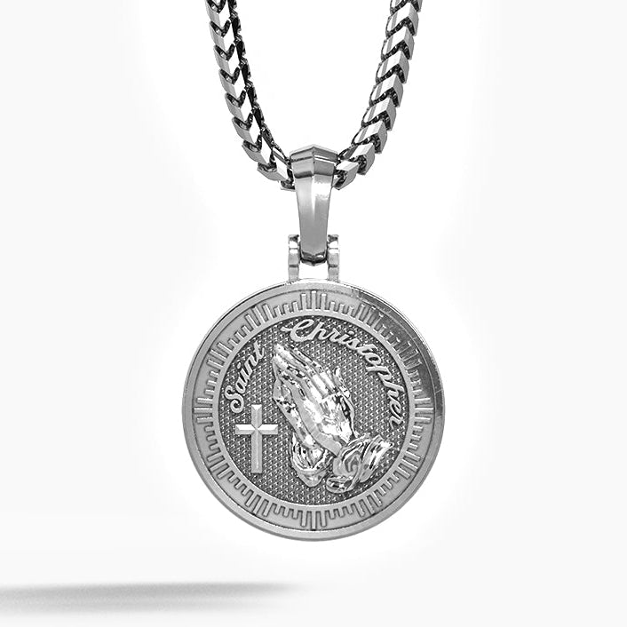 Saint Christopher, Platinum Pendant