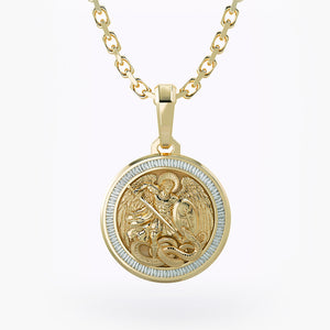 【King Ice】☆日本未入荷☆ST. MICHAEL THE ARCHANGEL NECKLACE St. Michael the Archangel Necklace | Hip Hop Jewelry – King Ice
