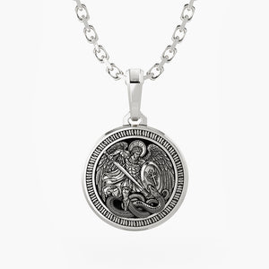 CHAMPION, Silver Saint Michael Pendant