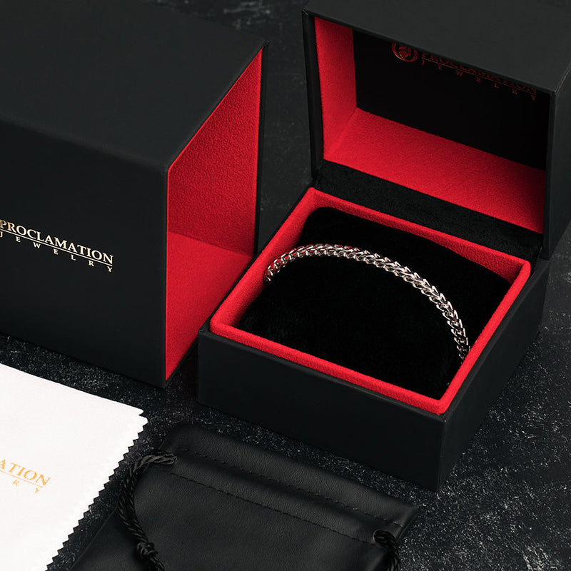 4mm Silver Franco Bracelet - Main Image