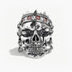 Usurper, Silver Skull ring with Diamonds