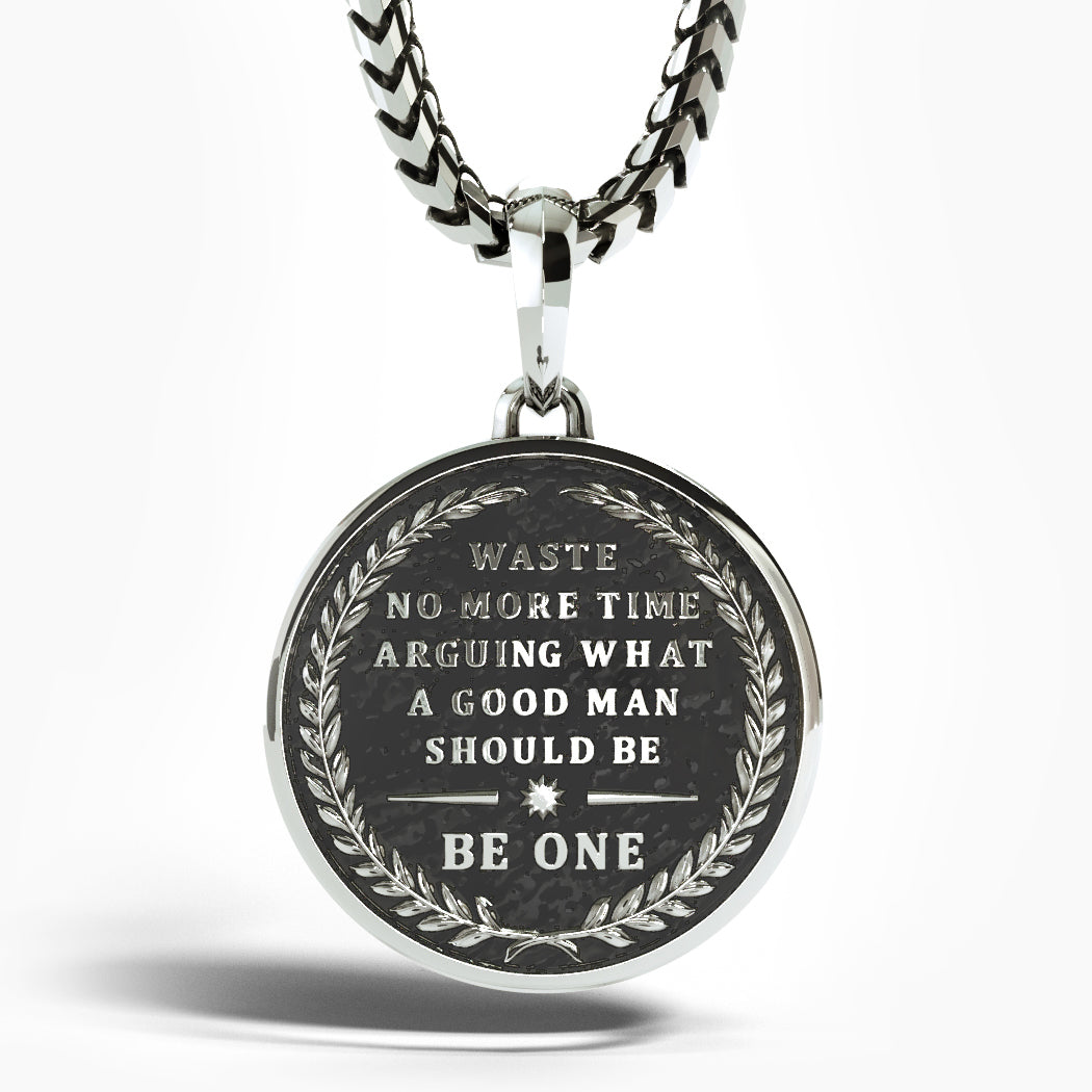 Stoic 4 Virtues, Silver Pendant