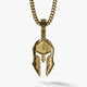Spartan, 14k Gold Over Brass Pendant