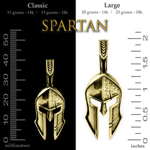 Spartan, Gold Pendant