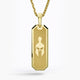Spartan, Gold Tag Pendant