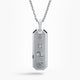 Stoic 4 Virtues, Platinum Tag Pendant