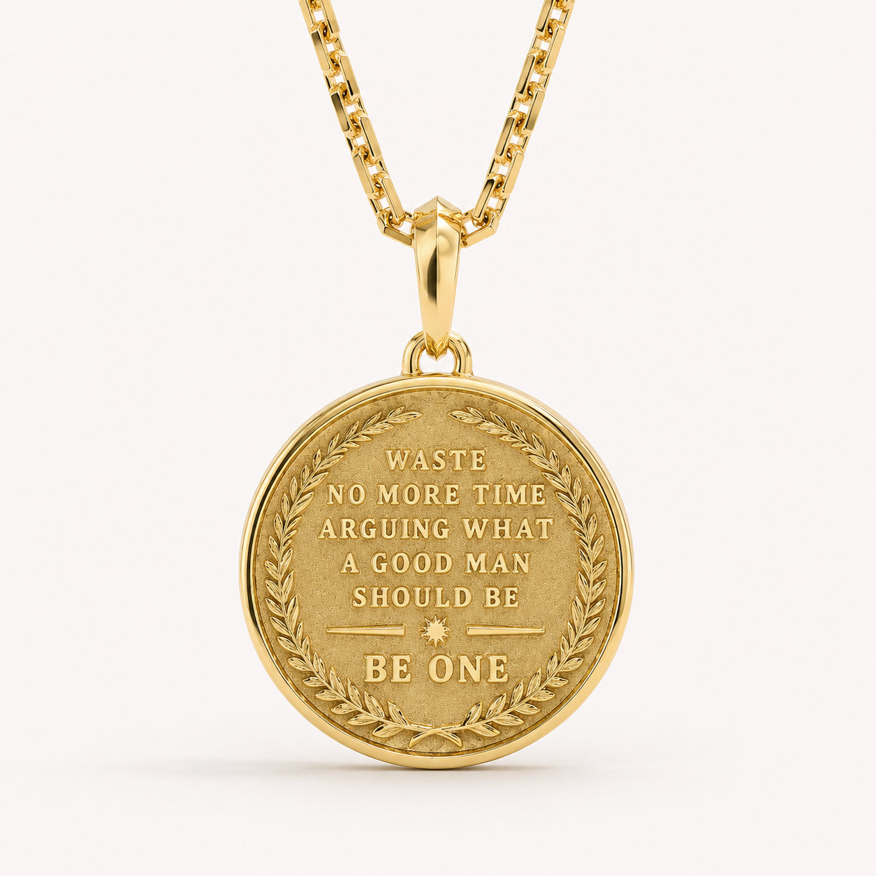 Stoic 4 Virtues, Yellow Gold Pendant