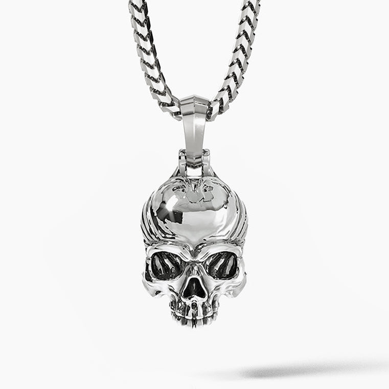 Vita, Silver Skull Pendant