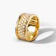 Lux, Mens Gold and Diamond Band Ring