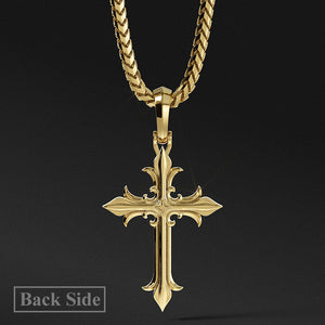 Faith, Gold Cross Pendant with Diamonds
