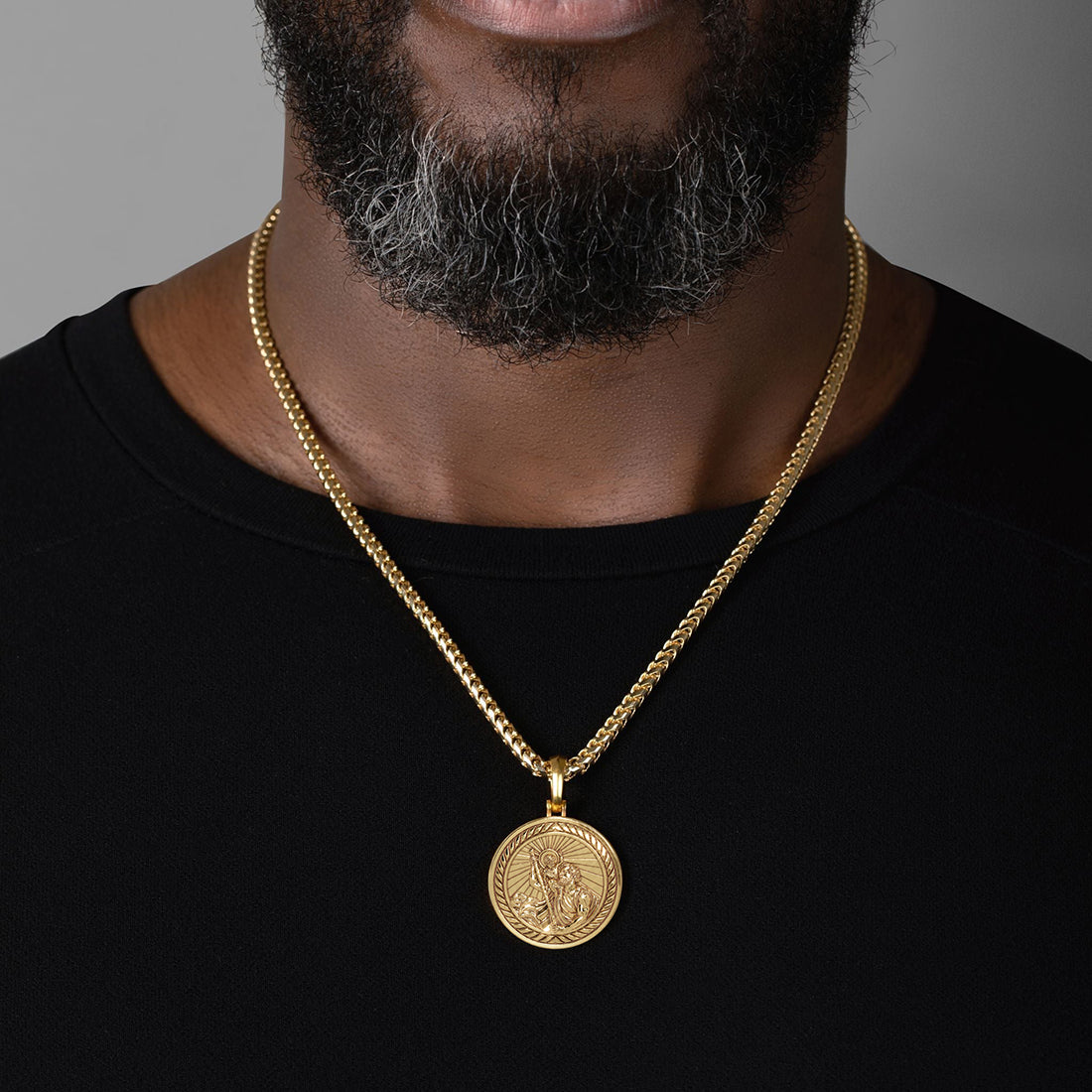 Saint Christopher, Gold Pendant