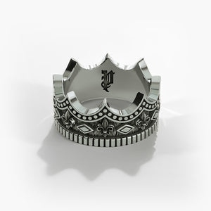 SILVER 925 CROWN 王冠 アラベスク sat 16号 リングg78 SILVER 925 CROWN 王冠 アラベスク sat 16号 リングg78