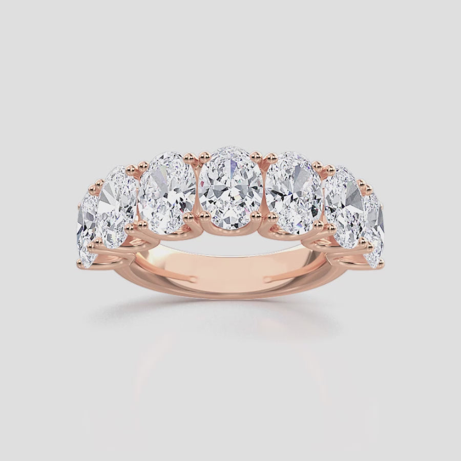 OVAL 7-STONE RING