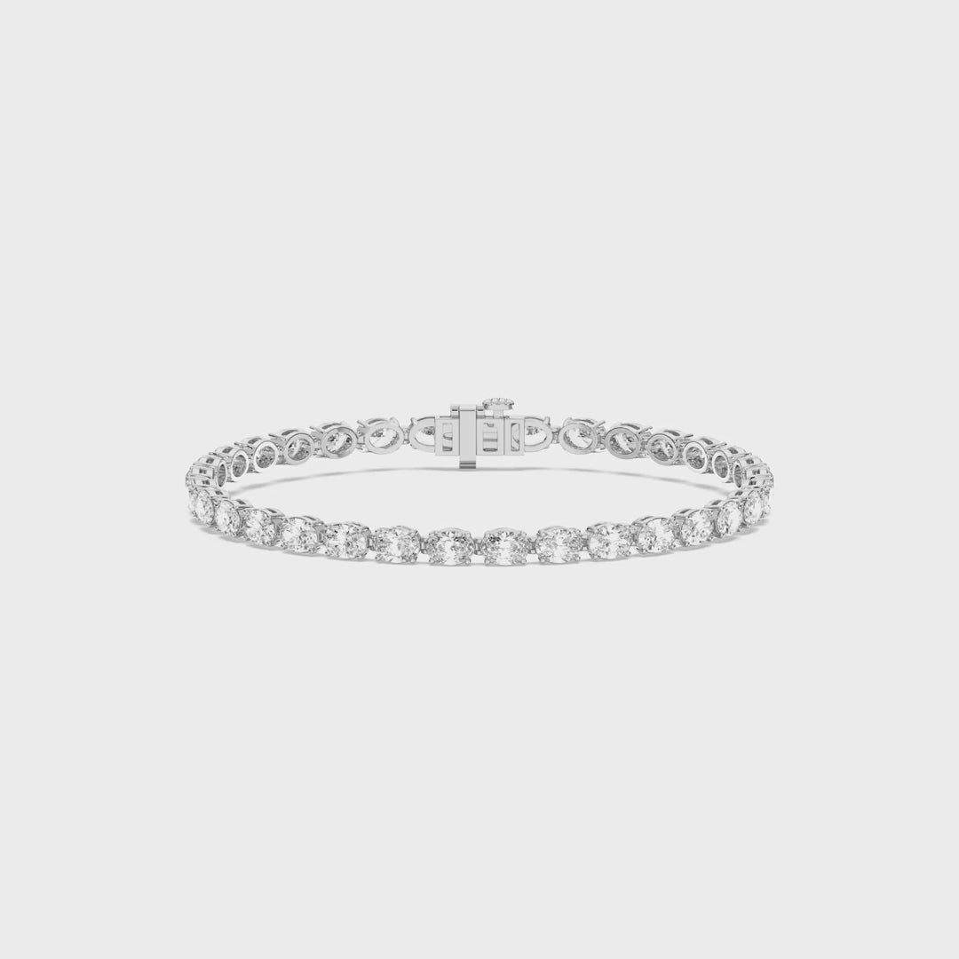 OVAL TENNIS BRACELET (East-West)