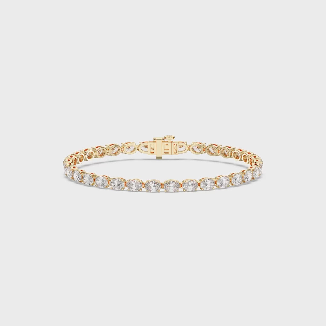 OVAL TENNIS BRACELET (East-West)
