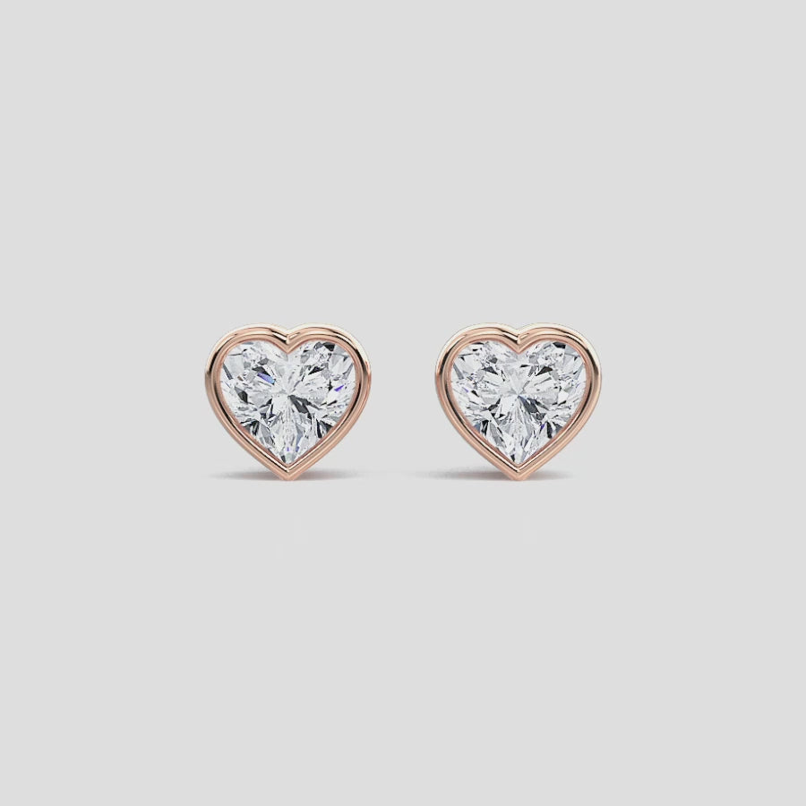 HEART BEZEL STUDS