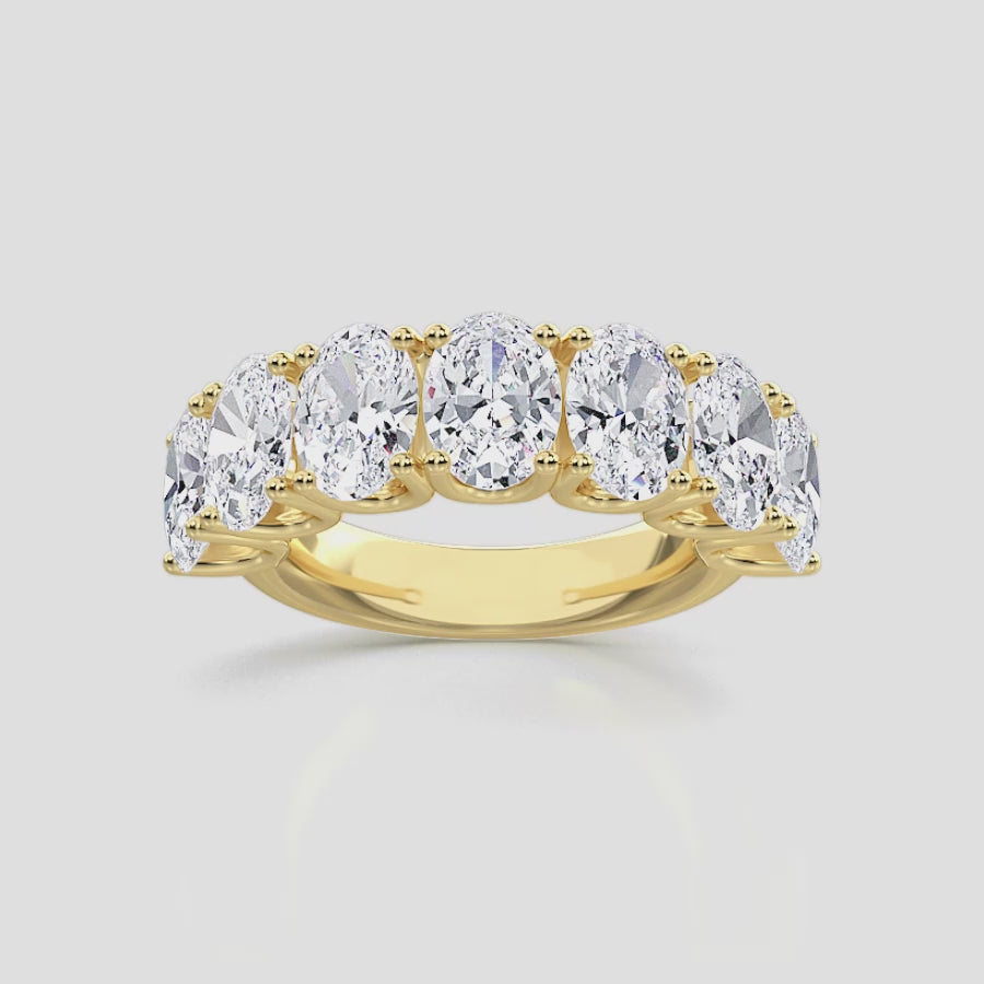 OVAL 7-STONE RING
