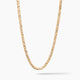3mm Prism Cut Franco Chain, 14k Two-Tone Gold