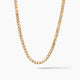 4mm Prism Cut Franco Chain, 14k Two-Tone Gold