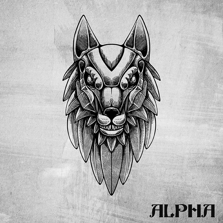 ALPHA Wolf Pendant White Gold with Diamonds Proclamation Jewelry