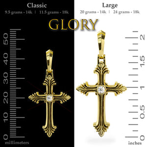 small cross pendant with diamonds