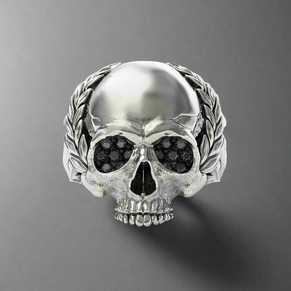 Memento mori silver discount ring