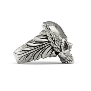 Memento Mori ring silver