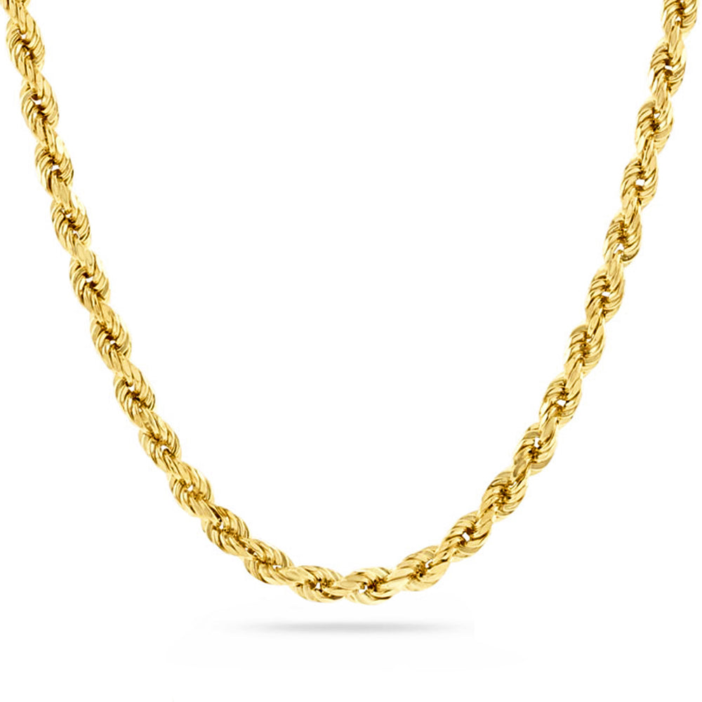 4mm Diamond Cut Franco Chain, 14k Gold Chain Men’s, Solid Gold Chain