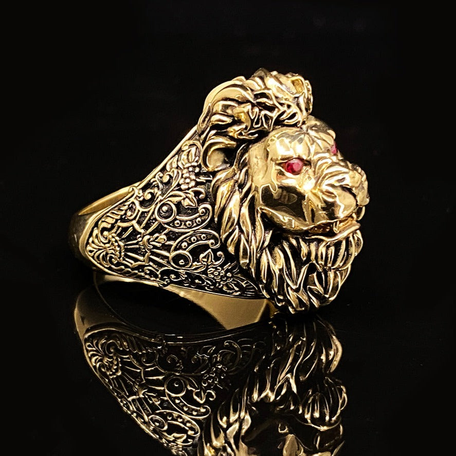 versnelling licentie frequentie King of Lion Rings | Gold Lion Signet Ring | Unique Mens Jewelry -  Proclamation