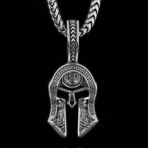 Spartan pendant showing warriors