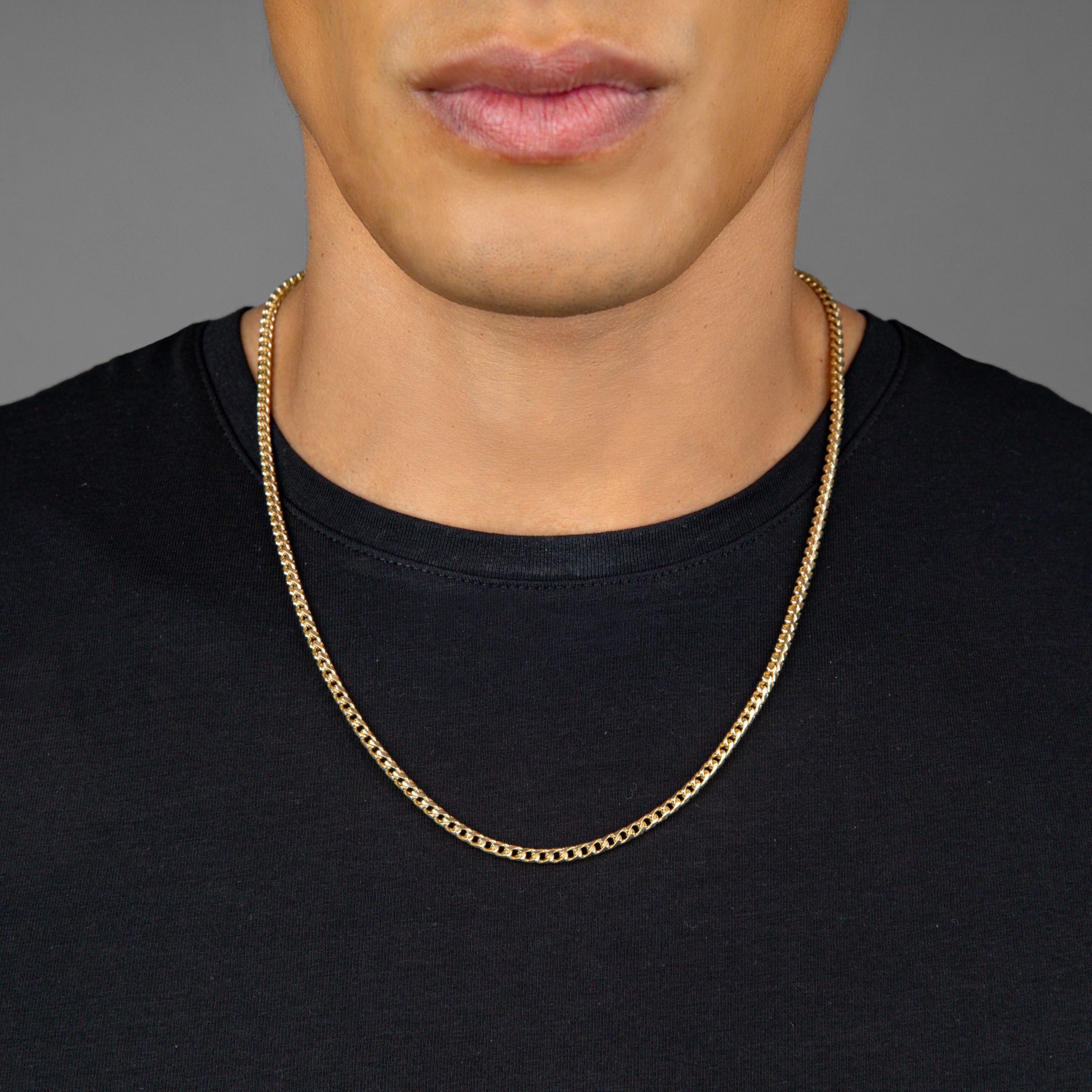 Gold chain for men with diamonds Clearance